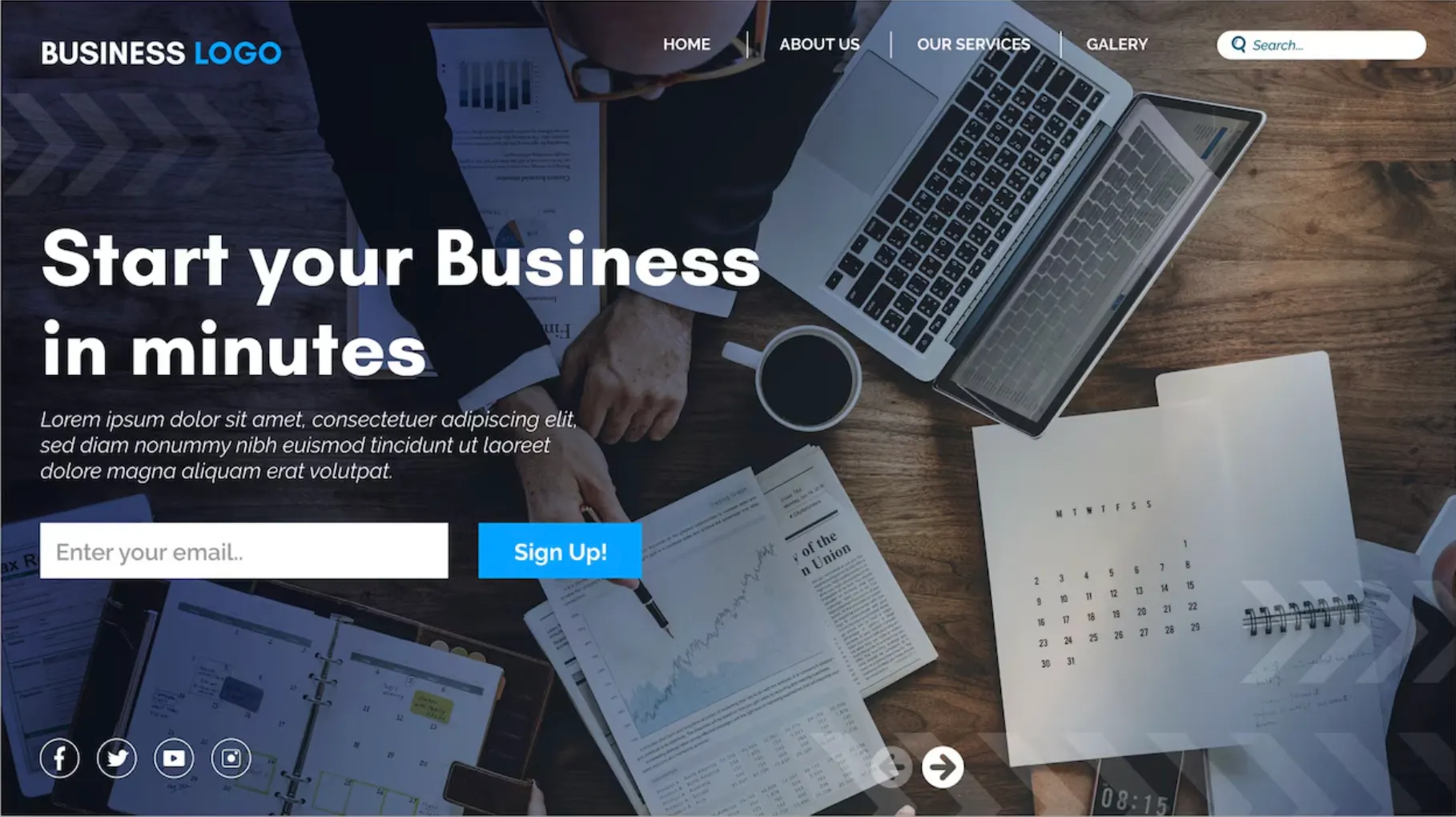 Landing page para captar clientes