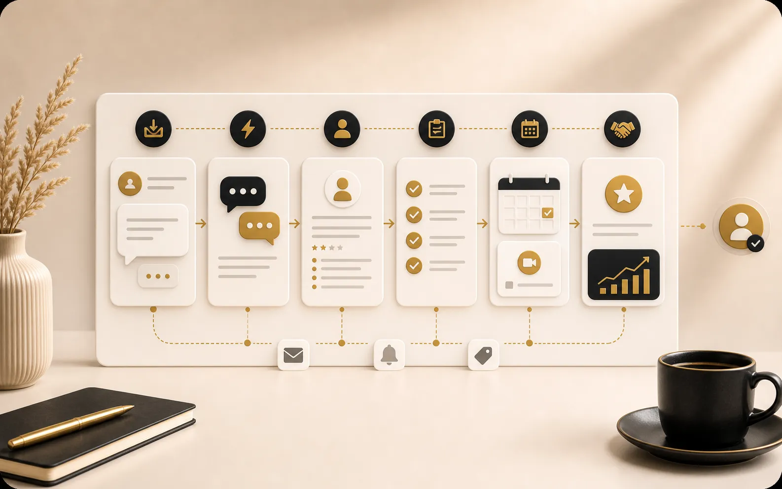 Seguimiento comercial de leads para convertir consultas en oportunidades